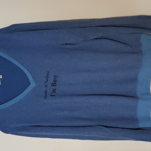 Wildfox I'm Busy...Nachos Medium Blue - Picture 3 of 7